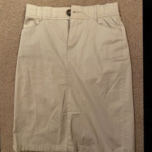 Christopher & Banks Khaki Skirt (4)